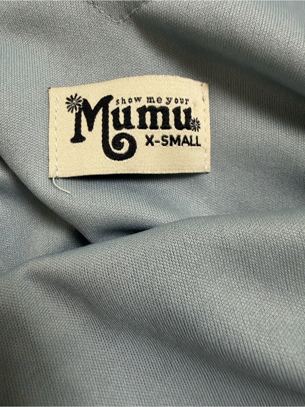 Show Me Your MuMu Pale Blue Sleeveless V-Neck Maxi Dress - Picture 5 of 12